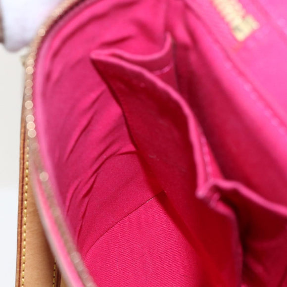 LOUIS VUITTON Vernis Sullivan Vertical Bag Fuchsia Pink M91259 LV Auth 156526V