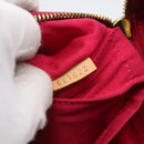 LOUIS VUITTON Vernis Sullivan Vertical Bag Fuchsia Pink M91259 LV Auth 156526V-11