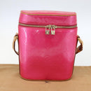LOUIS VUITTON Vernis Sullivan Vertical Bag Fuchsia Pink M91259 LV Auth 156526V-12