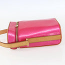 LOUIS VUITTON Vernis Sullivan Vertical Bag Fuchsia Pink M91259 LV Auth 156526V-3