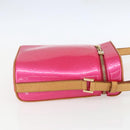 LOUIS VUITTON Vernis Sullivan Vertical Bag Fuchsia Pink M91259 LV Auth 156526V-4