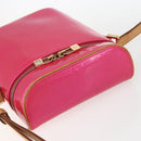 LOUIS VUITTON Vernis Sullivan Vertical Bag Fuchsia Pink M91259 LV Auth 156526V-6