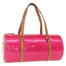 LOUIS VUITTON Monogram Vernis Bedford Hand Bag Fuchsia Pink M91255 Auth 156527V-1