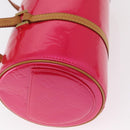 LOUIS VUITTON Monogram Vernis Bedford Hand Bag Fuchsia Pink M91255 Auth 156527V-15