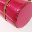 LOUIS VUITTON Monogram Vernis Bedford Hand Bag Fuchsia Pink M91255 Auth 156527V-16