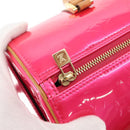 LOUIS VUITTON Monogram Vernis Bedford Hand Bag Fuchsia Pink M91255 Auth 156527V-17