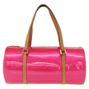 LOUIS VUITTON Monogram Vernis Bedford Hand Bag Fuchsia Pink M91255 Auth 156527V-13