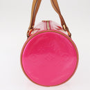 LOUIS VUITTON Monogram Vernis Bedford Hand Bag Fuchsia Pink M91255 Auth 156527V-3