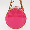 LOUIS VUITTON Monogram Vernis Bedford Hand Bag Fuchsia Pink M91255 Auth 156527V-4