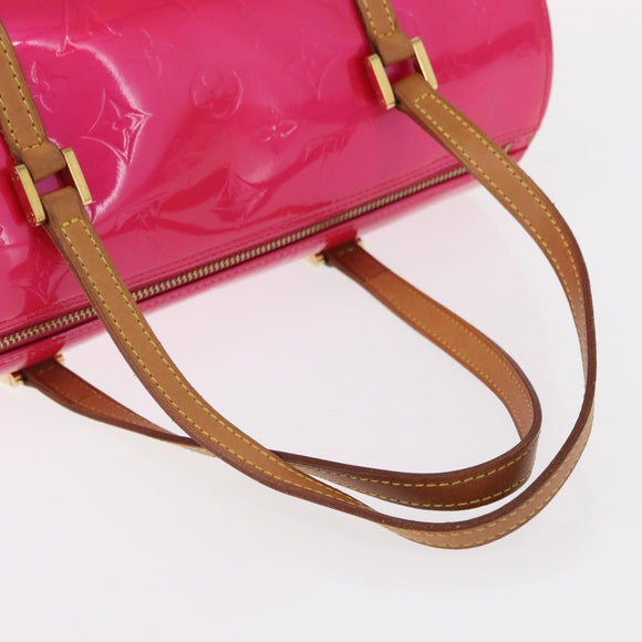 LOUIS VUITTON Monogram Vernis Bedford Hand Bag Fuchsia Pink M91255 Auth 156527V