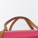 LOUIS VUITTON Monogram Vernis Bedford Hand Bag Fuchsia Pink M91255 Auth 156527V-8