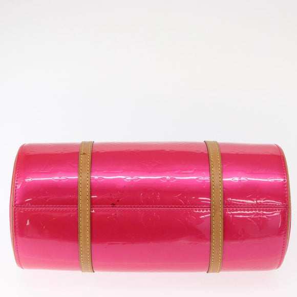 LOUIS VUITTON Monogram Vernis Bedford Hand Bag Fuchsia Pink M91255 Auth 156527V