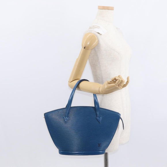 LOUIS VUITTON Epi Saint Jacques Shopping Shoulder Bag Blue M52275 LV Auth 156530