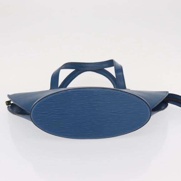 LOUIS VUITTON Epi Saint Jacques Shopping Shoulder Bag Blue M52275 LV Auth 156530