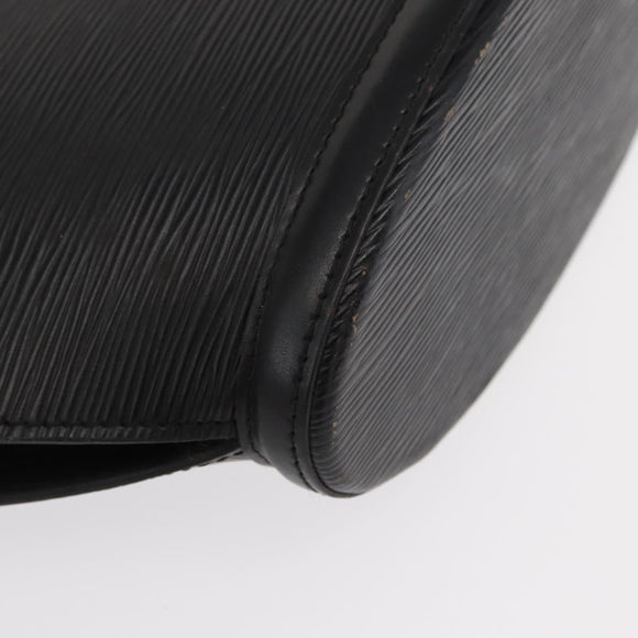 LOUIS VUITTON Epi Saint Jacques Shopping Shoulder Bag Black M52262 Auth 156531