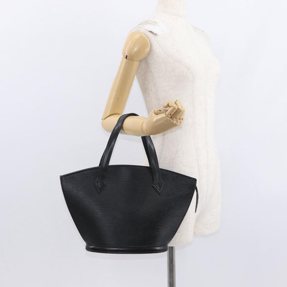 LOUIS VUITTON Epi Saint Jacques Shopping Shoulder Bag Black M52262 Auth 156531