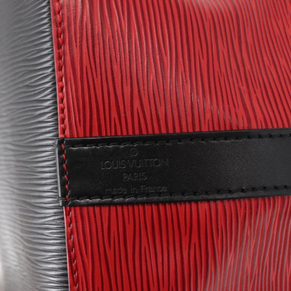 LOUIS VUITTON Epi Petit Noe Umhängetasche Bicolor Schwarz Rot M44017 LV Auth 156533
