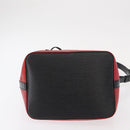 LOUIS VUITTON Epi Petit Noe Umhängetasche Bicolor Schwarz Rot M44017 LV Auth 156533-5