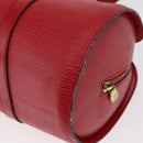 LOUIS VUITTON Epi Soufflot Hand Bag Red M52227 LV Auth 156536-14