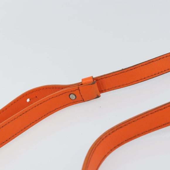 LOUIS VUITTON Taurillon Clemence Steamer Wearable Wallet Bag Orange Auth 156540