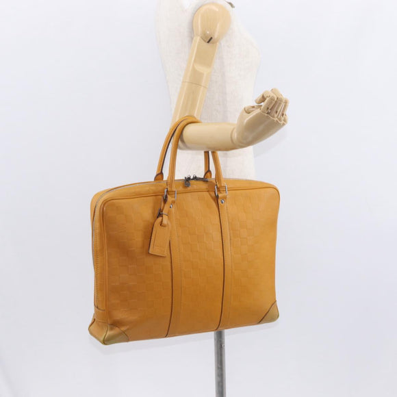 LOUIS VUITTON Damier Infini Porte Documents Voyage Bag Solar N41218 Auth 156542