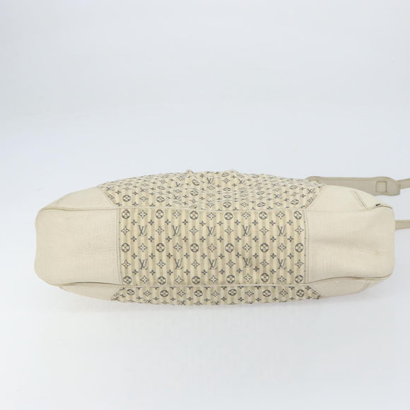 LOUIS VUITTON Monogram Mini Lin Croisette Marina GM Bag Blue M95492 Auth 156543