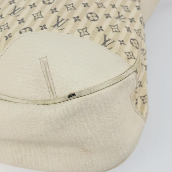 LOUIS VUITTON Monogram Mini Lin Croisette Marina GM Bag Blue M95492 Auth 156543