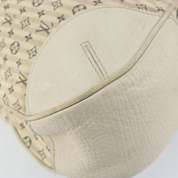 LOUIS VUITTON Monogram Mini Lin Croisette Marina GM Bag Blue M95492 Auth 156543