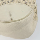 LOUIS VUITTON Monogram Mini Lin Croisette Marina GM Bag Blue M95492 Auth 156543-17