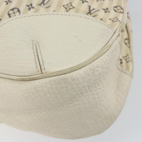 LOUIS VUITTON Monogram Mini Lin Croisette Marina GM Bag Blue M95492 Auth 156543