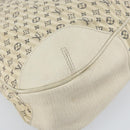 LOUIS VUITTON Monogram Mini Lin Croisette Marina GM Bag Blue M95492 Auth 156543-18