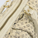 LOUIS VUITTON Monogram Mini Lin Croisette Marina GM Bag Blue M95492 Auth 156543-10