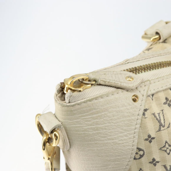 LOUIS VUITTON Monogram Mini Lin Croisette Marina GM Bag Blue M95492 Auth 156543