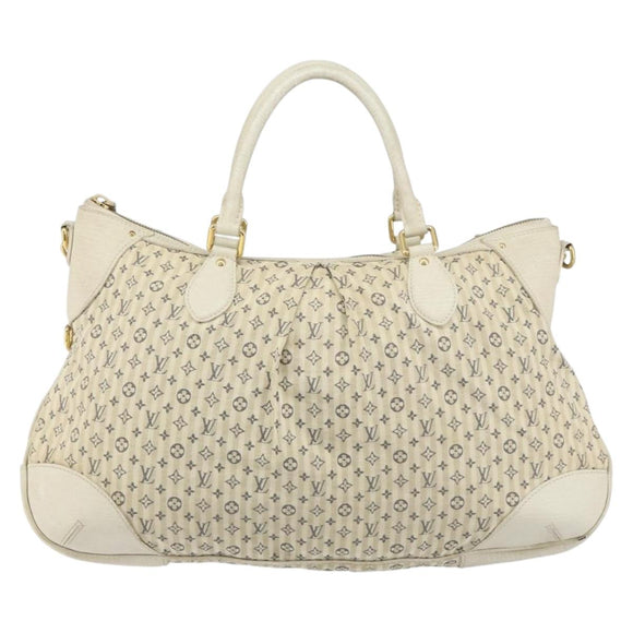 LOUIS VUITTON Monogram Mini Lin Croisette Marina GM Bag Blue M95492 Auth 156543