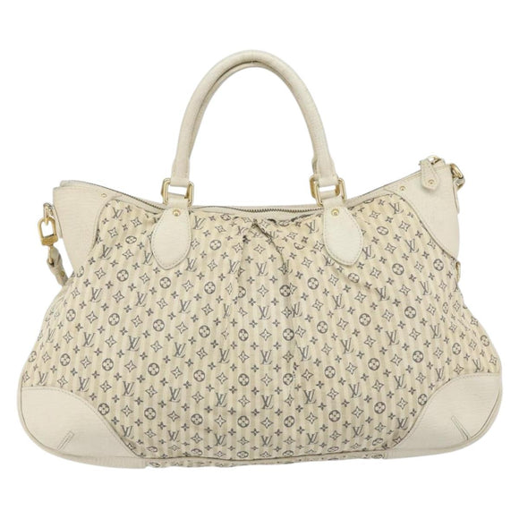 LOUIS VUITTON Monogram Mini Lin Croisette Marina GM Bag Blue M95492 Auth 156543