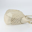 LOUIS VUITTON Monogram Mini Lin Croisette Marina GM Bag Blue M95492 Auth 156543-3