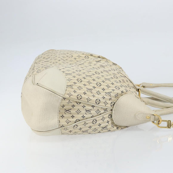 LOUIS VUITTON Monogram Mini Lin Croisette Marina GM Bag Blue M95492 Auth 156543