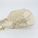 LOUIS VUITTON Monogram Mini Lin Croisette Marina GM Bag Blue M95492 Auth 156543-4