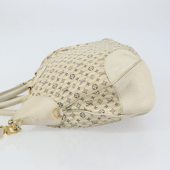 LOUIS VUITTON Monogram Mini Lin Croisette Marina GM Bag Blue M95492 Auth 156543