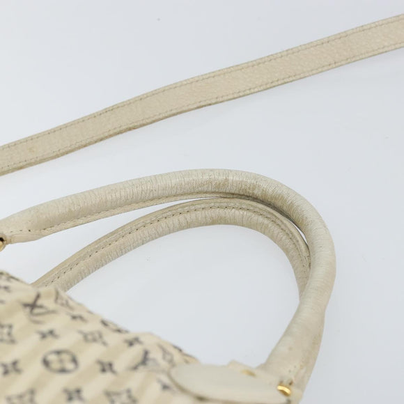 LOUIS VUITTON Monogram Mini Lin Croisette Marina GM Bag Blue M95492 Auth 156543