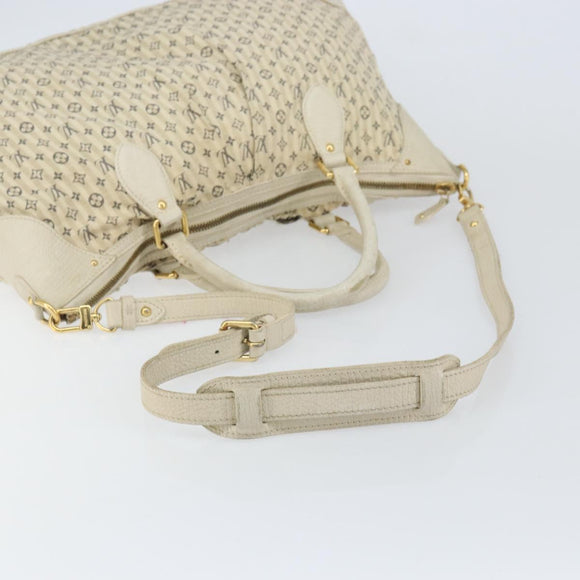 LOUIS VUITTON Monogram Mini Lin Croisette Marina GM Bag Blue M95492 Auth 156543