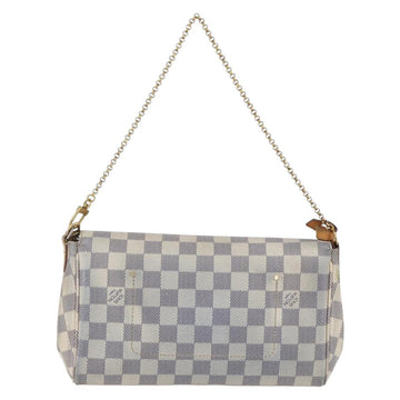 LOUIS VUITTON Damier Azur Favorit MM Shoulder Bag 2way N41275 LV Auth 156544 - 0