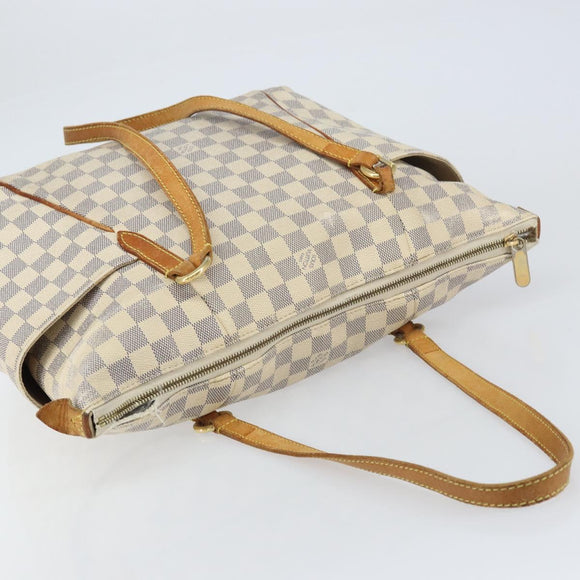 LOUIS VUITTON Damier Azur Totally MM Tote Bag N51262 LV Auth 156546