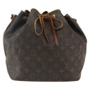 LOUIS VUITTON Monogram Petit Noe Shoulder Bag M42226 LV Auth 156560-13