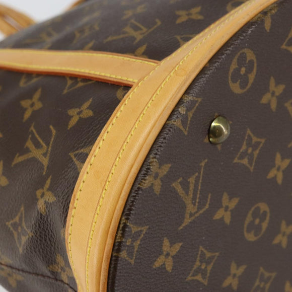 LOUIS VUITTON Monogram Bucket GM Shoulder Bag M42236 LV Auth 156566