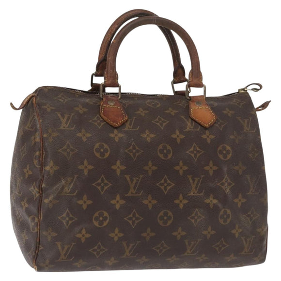 LOUIS VUITTON Monogram Speedy 30 Hand Bag M41526 LV Auth 156580
