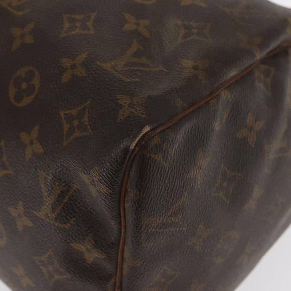 LOUIS VUITTON Monogram Speedy 30 Hand Bag M41526 LV Auth 156580