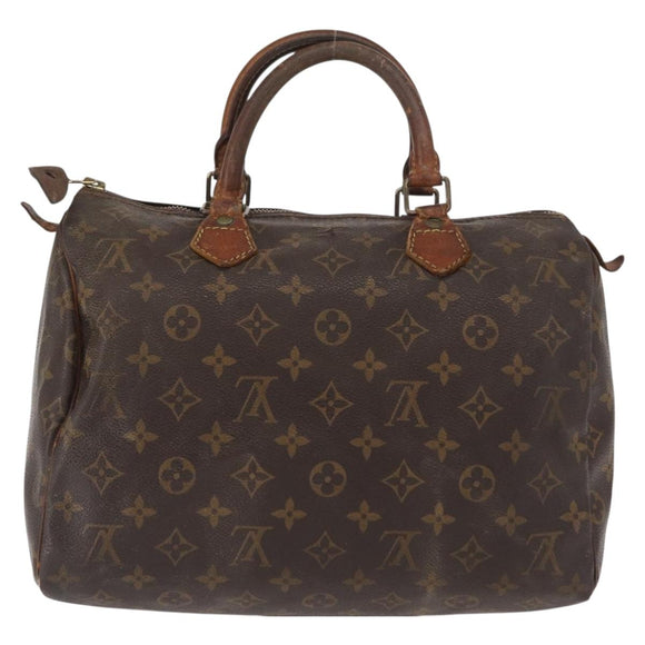 LOUIS VUITTON Monogram Speedy 30 Hand Bag M41526 LV Auth 156580