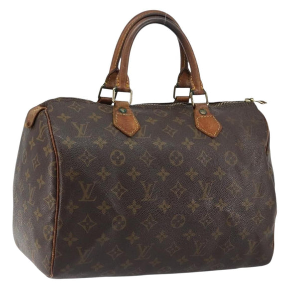 LOUIS VUITTON Monogram Speedy 30 Hand Bag M41526 LV Auth 156581