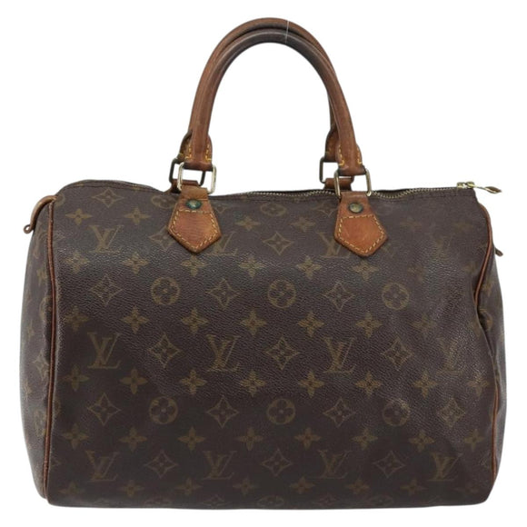 LOUIS VUITTON Monogram Speedy 30 Hand Bag M41526 LV Auth 156581